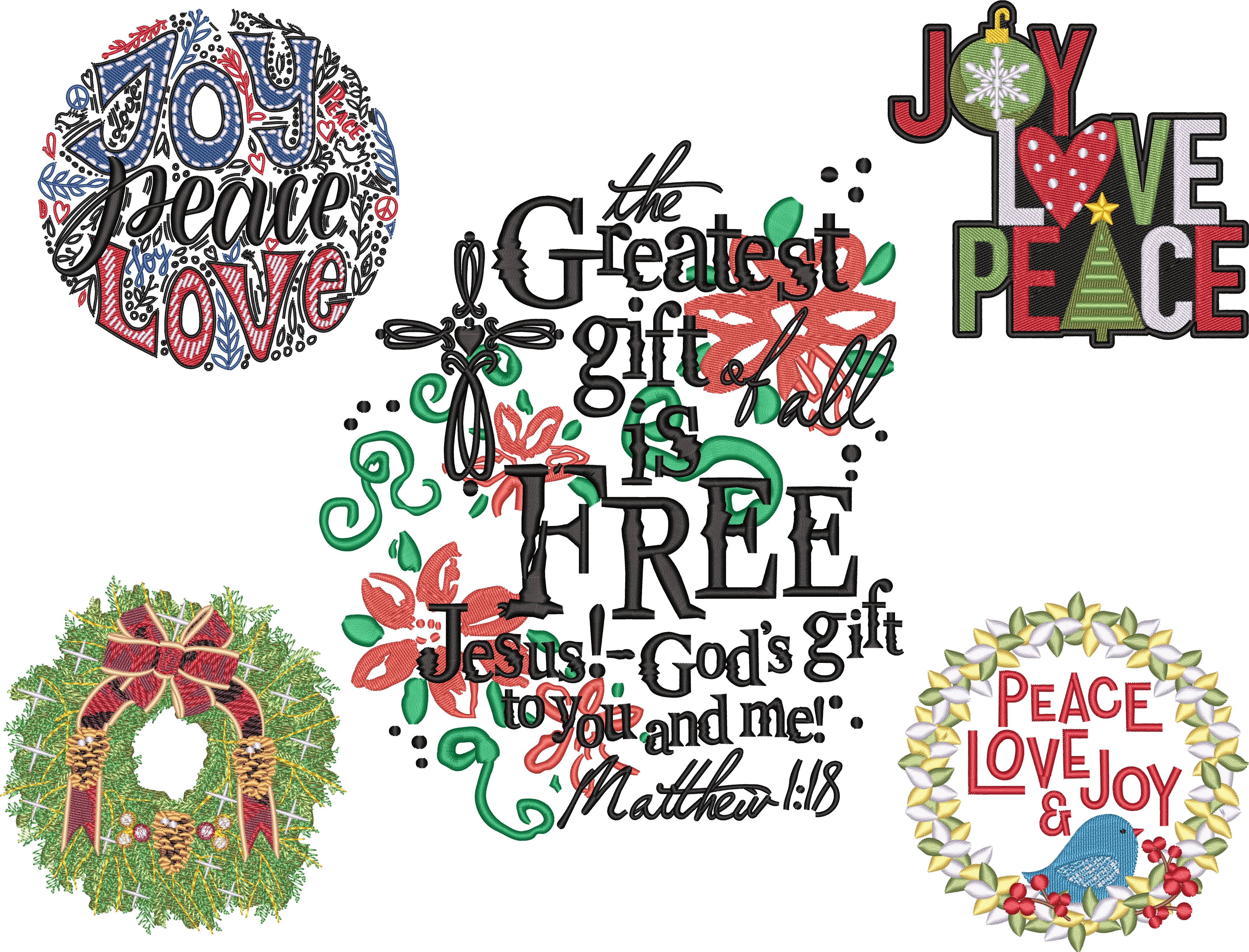 Holiday Gifts Joy Peace Jesus