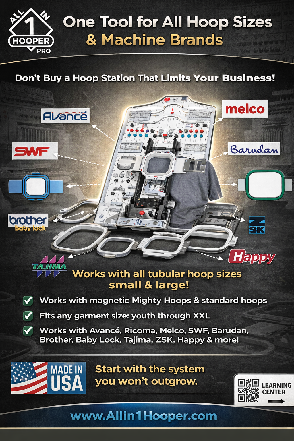 Why Your Hooping System Shouldn’t Limit Your Embroidery Business : Built for Growth