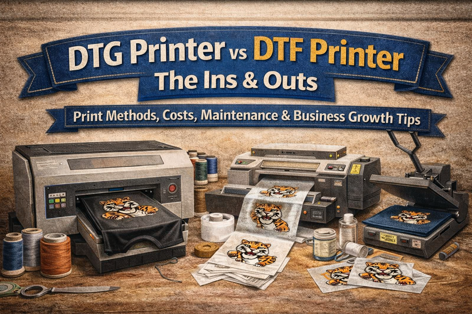 DTG Printer vs DTF Printer: The Ins & Outs