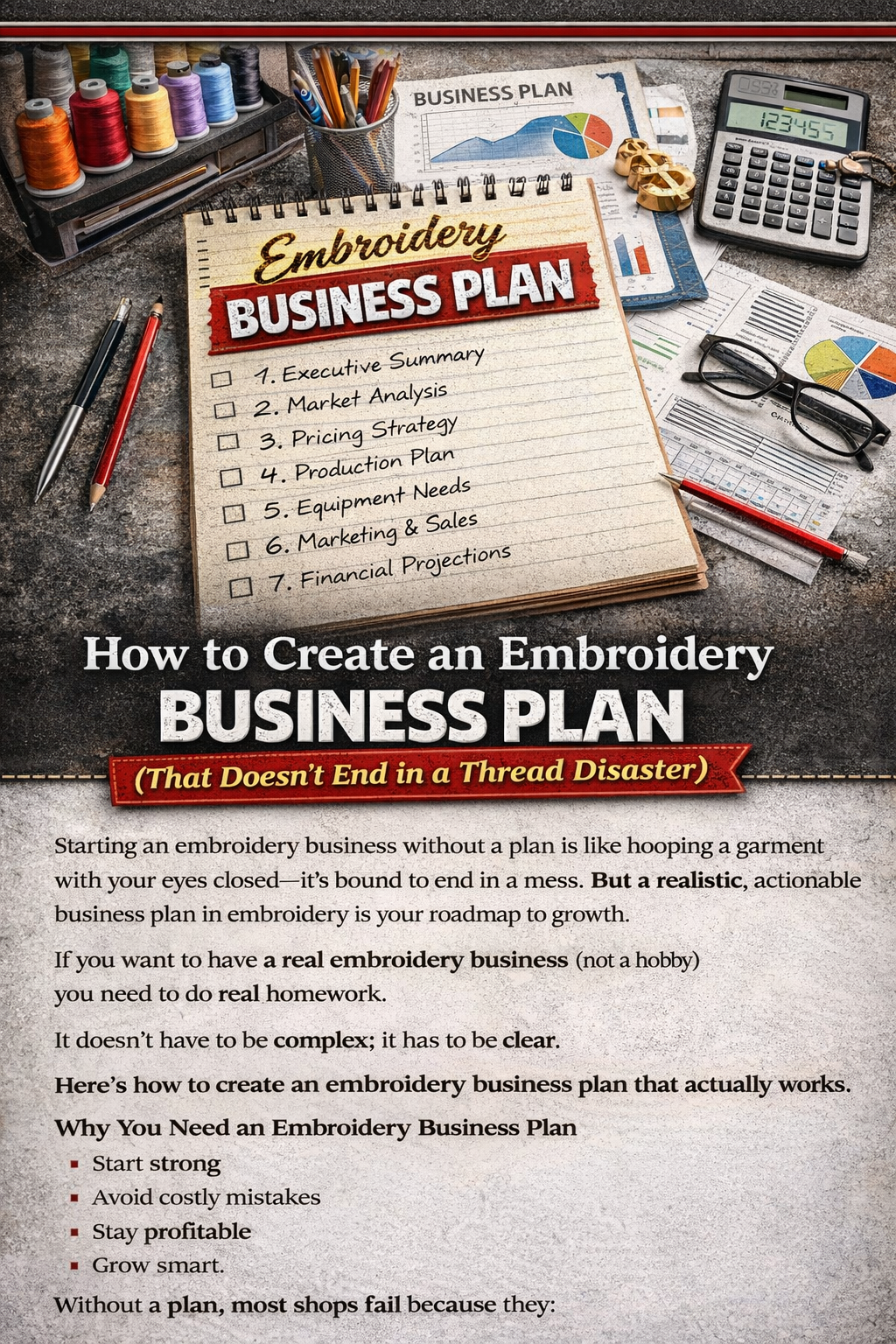 Creating an Embroidery Business Plan: A Real-World Guide for Success