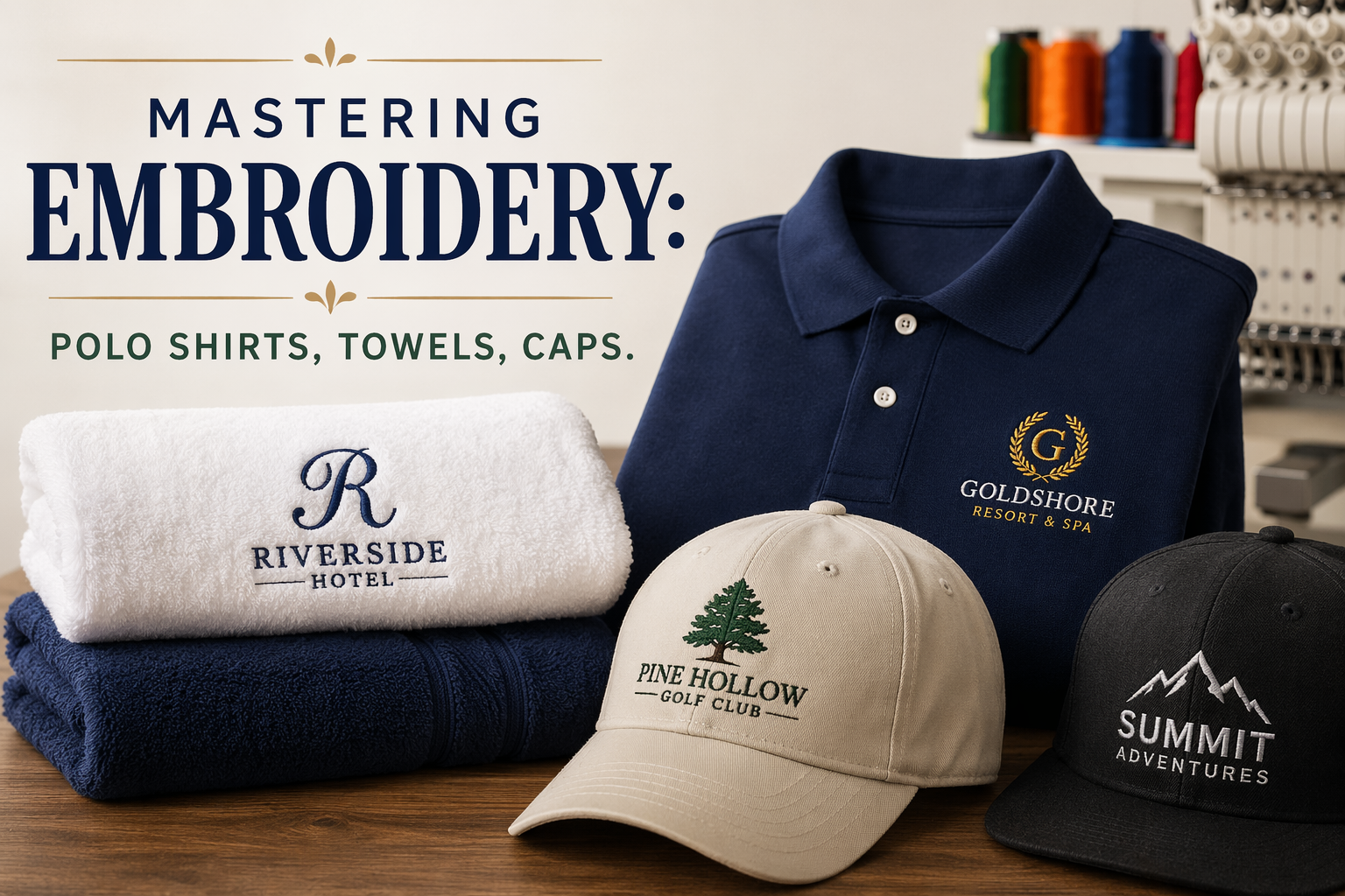 Mastering Embroidery: Quick Tips for Perfecting Your Work on Polo Shirts, Towels, and Caps