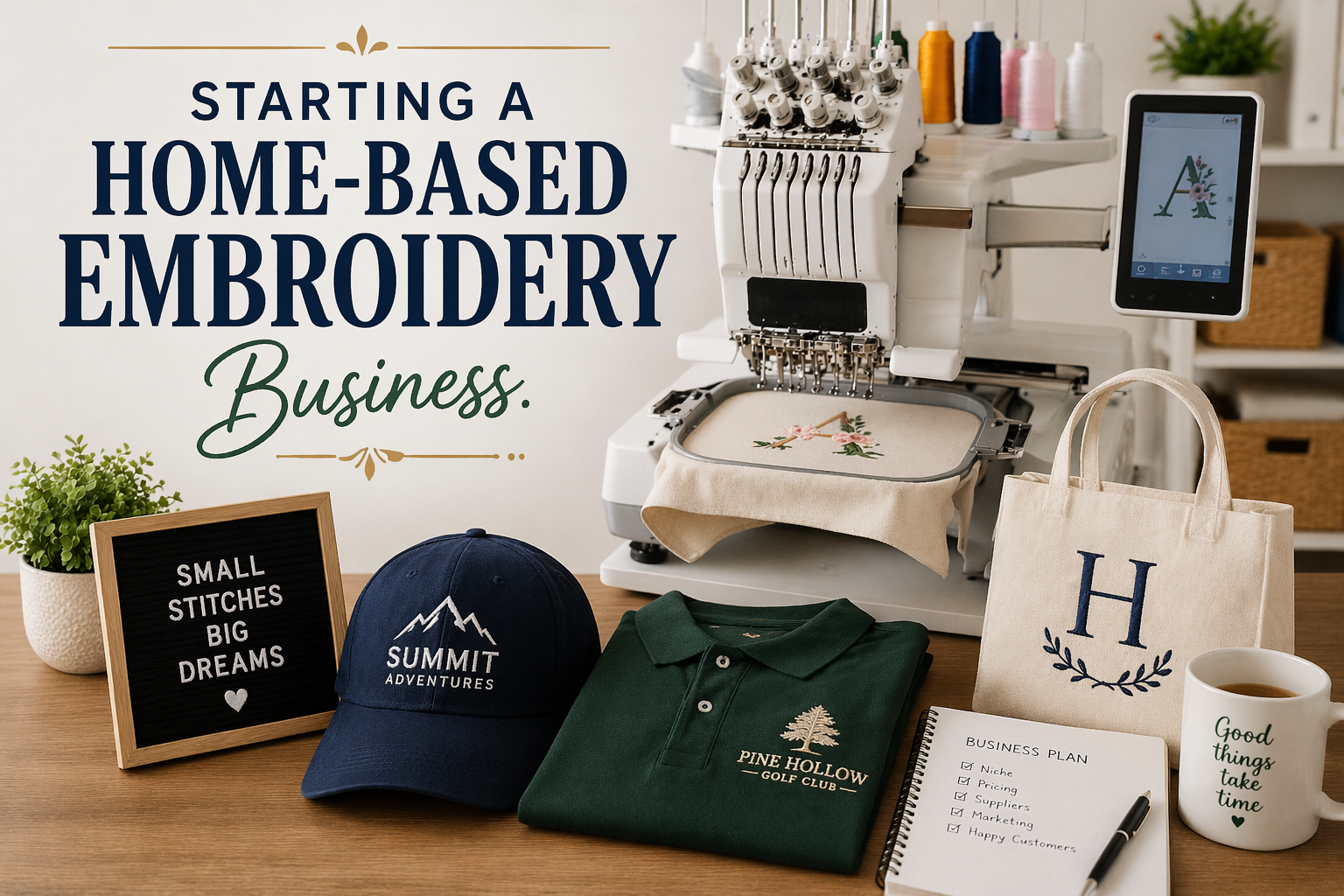 Starting a Home-Based Embroidery Business: A Step-by-Step Guide