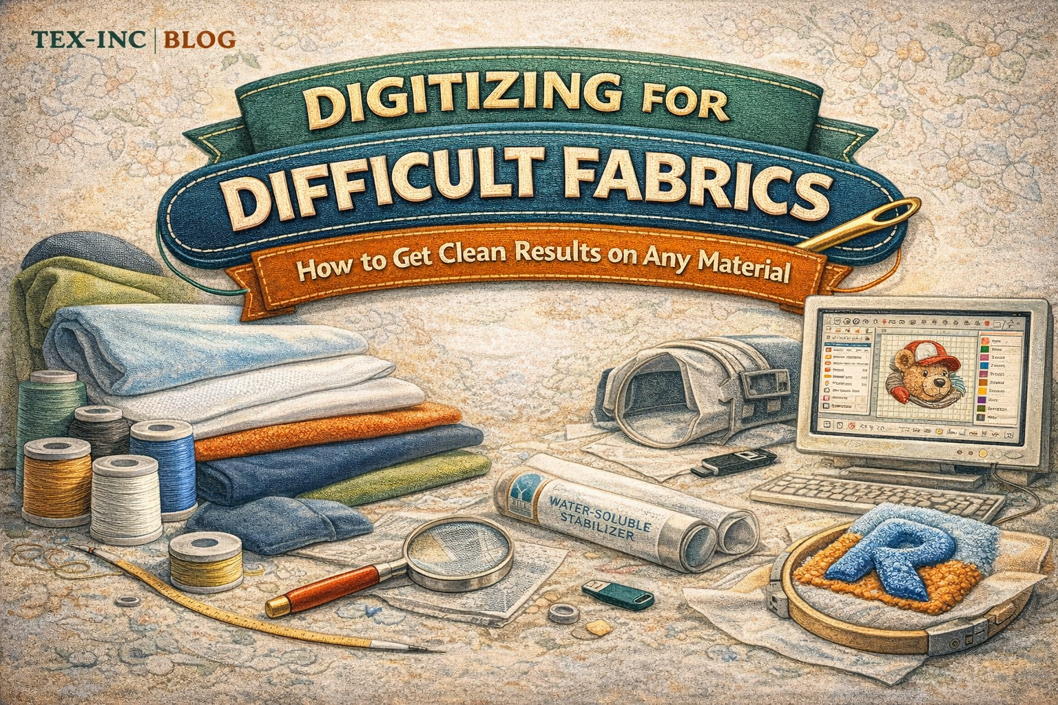 Digitizing & Embroidery for Difficult Fabrics