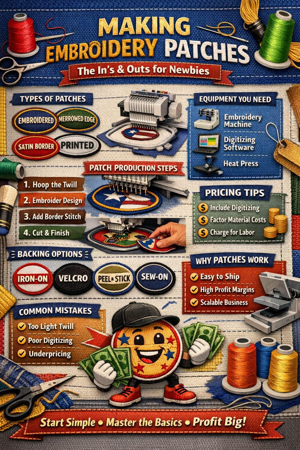 Making Embroidery Patches: The In’s & Outs for Newbies