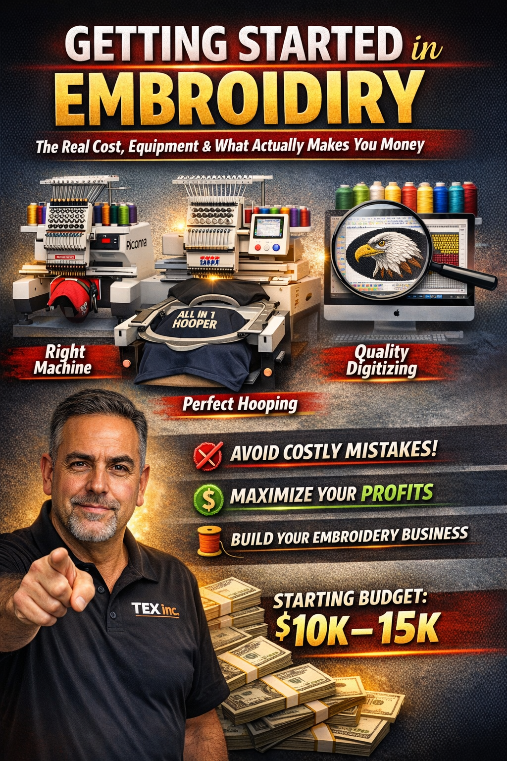 Getting Started in Embroidery : The Real Cost, Equipment &amp; What Actually Makes You Money