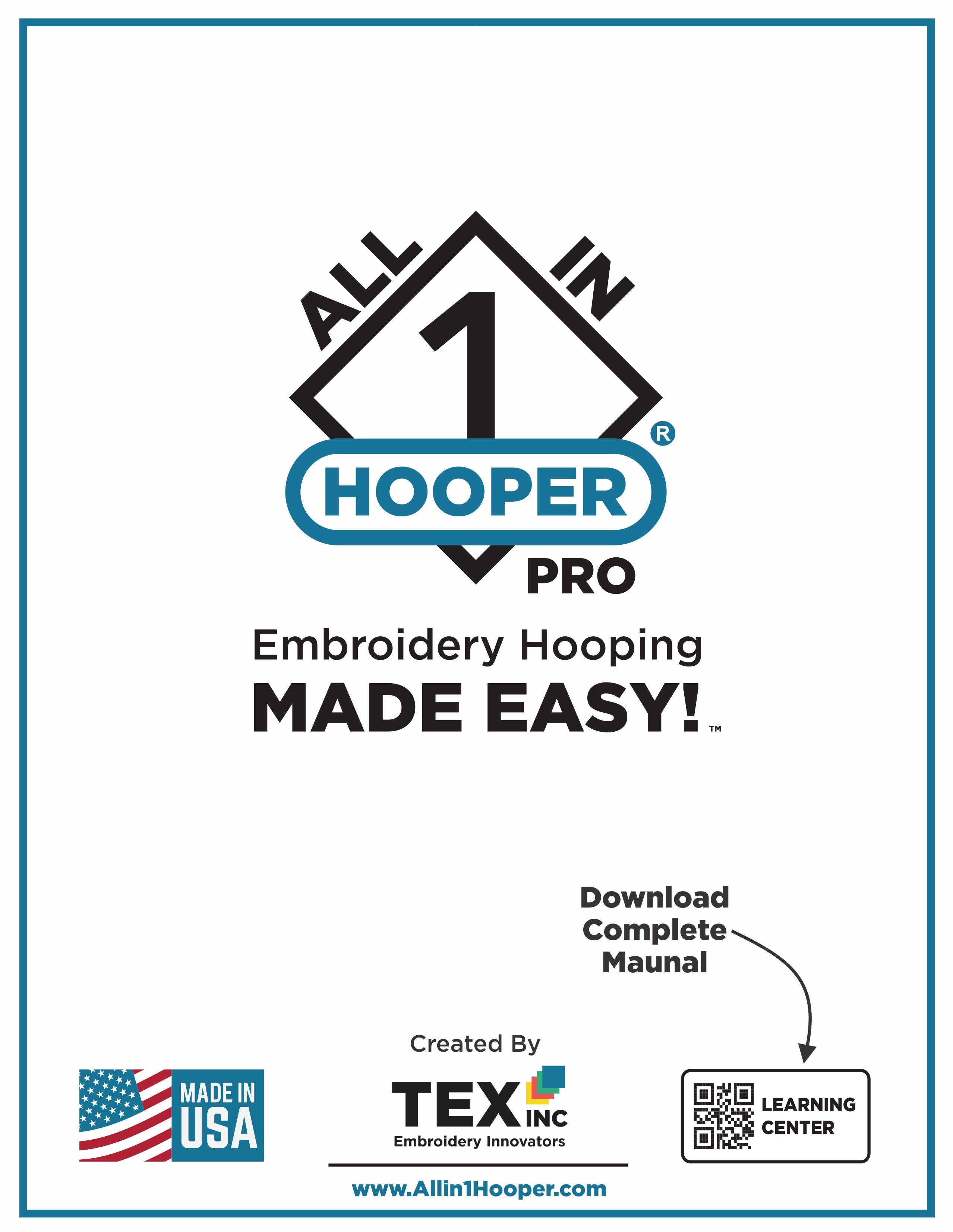 All in 1 Hooper Pro Starter Kit | Embroidery Hooping Device All in 1 Hooper Pro Starter Kit | Embroidery Hooping Device