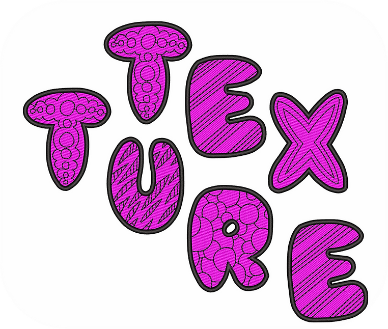 Texture Font #01