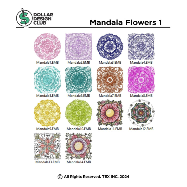 Mandala Flowers #01