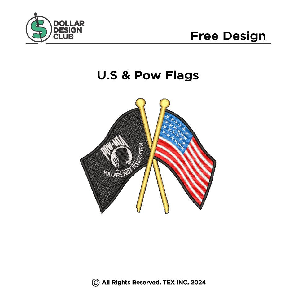 US Pow Flags